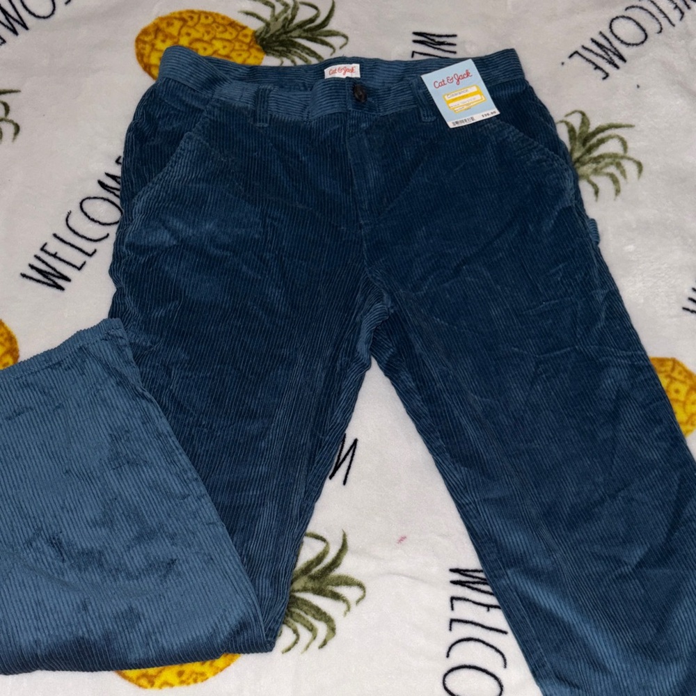Cat & Jack Teal Corduroy Pants size 16
